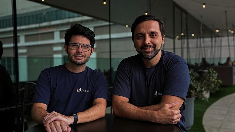 Leonardo Souza e Pedro Lima, da Taxcel: (Divulgação/Divulgação)