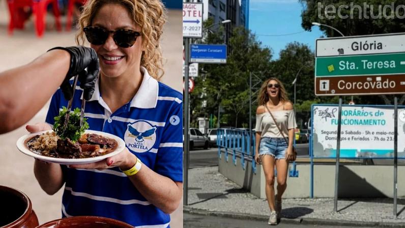 Shakira no Rio: saiba fazer montagens de IA da cantora em QUALQUER lugar — Foto: @oficialportela/@informegloriano