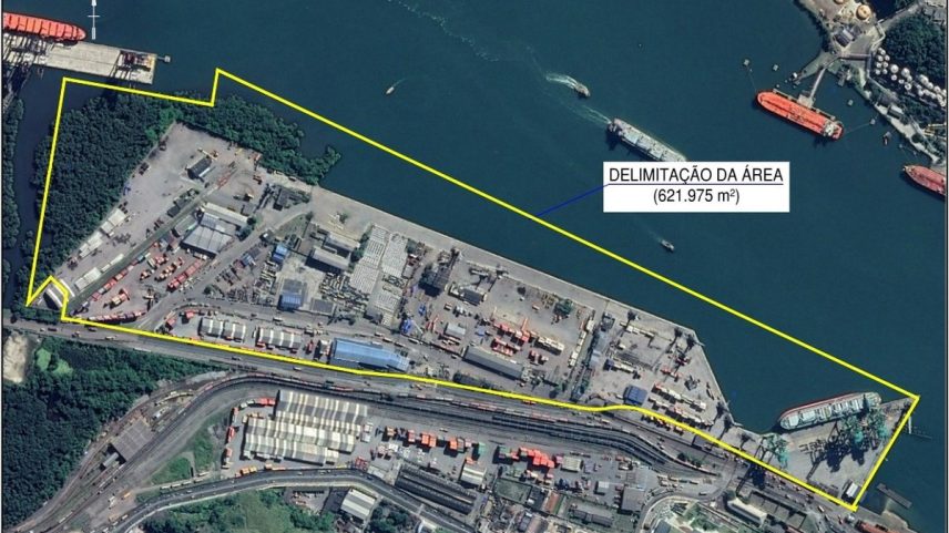 Tecon 10 no Porto de Santos — Foto: Divulgação/Ministério dos Portos e Aeroportos