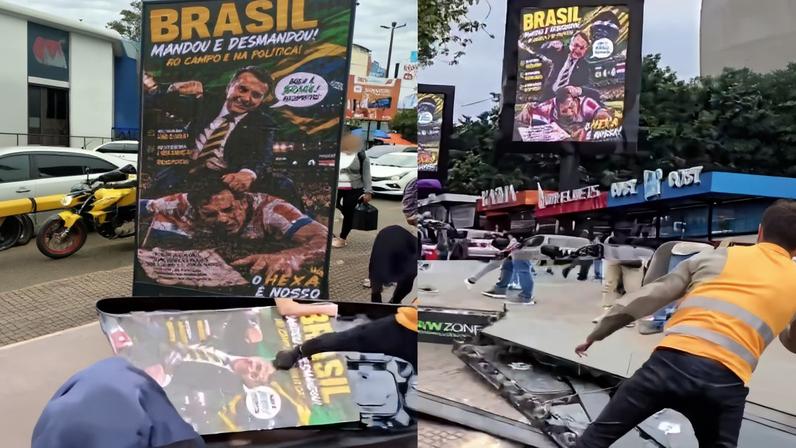 1 de 1 telao-paraguai - Foto: Reprodução Redes Sociais