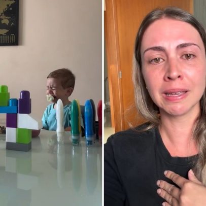 Mãe registra luta para tirar telas nas refeições do filho
