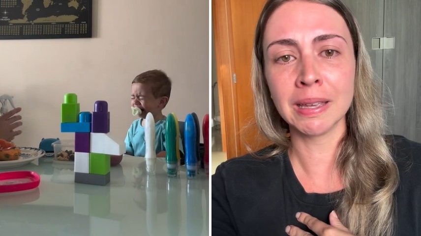 Mãe relata sufoco para tirar o hábito — Foto: Reprodução/Instagram