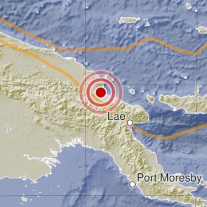 Terremoto de magnitude 5,7 atinge Papua-Nova Guiné, segundo GFZ