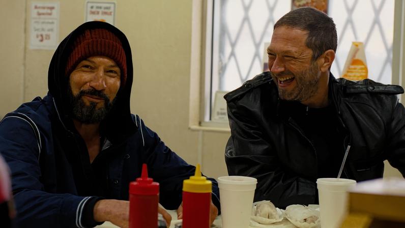Jon Bernthal as Michael Berzatto, Ebon Moss-Bachrach as Richard "Richie" Jerimovich.