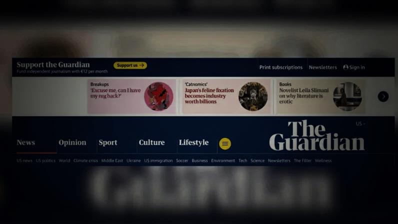 The Guardian registra receita recorde de US$ 81,4 milhões nos EUA