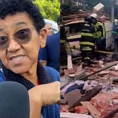 Moradora sente cheiro forte de gás antes da explosão e avisa: vai explodir