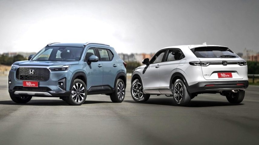 Honda WR-V x HR-V — Foto: Montagem/Autoesporte