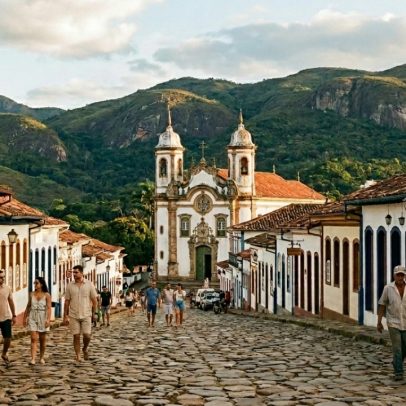 Cidade mineira revive século XVIII com ouro nos altares e trem a vapor de 1881