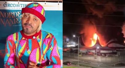 Tirullipa lamenta incêndio no circo em Natal e diz que não é o fim