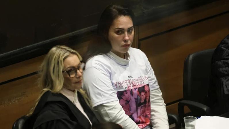 Monique Medeiros durante Tribunal do Júri, no Tribunal de Justiça do Rio de Janeiro, no centro da capital fluminense