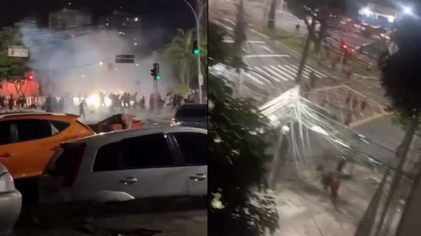 Torcedores são espancados após Flamengo x Vasco; vídeos registram agressões
