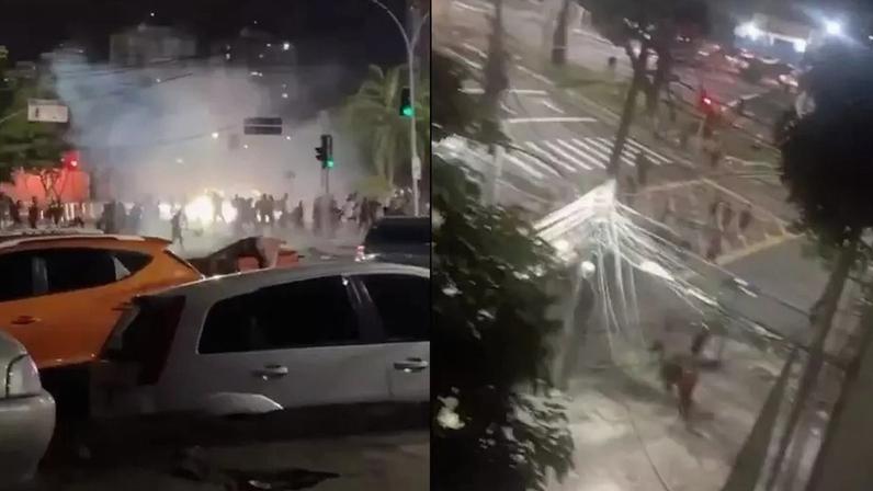 Torcedores são agredidos após Flamengo x Vasco; vídeos registram agressões