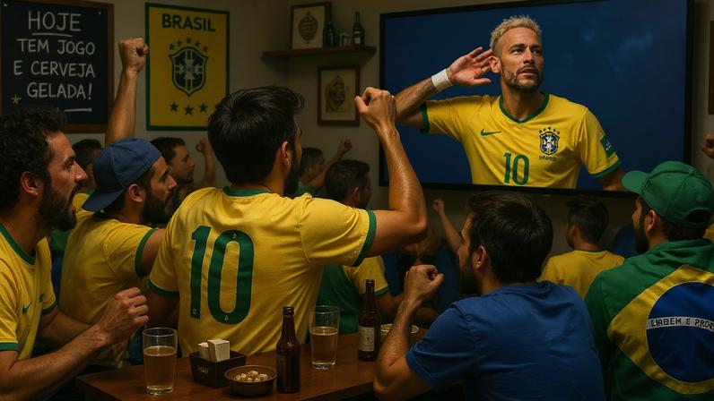 O craque já não é o mesmo, mas a torcida continua acreditando nele. (Foto: Imagem criada utilizando ChatGPT/Gazeta do Povo)