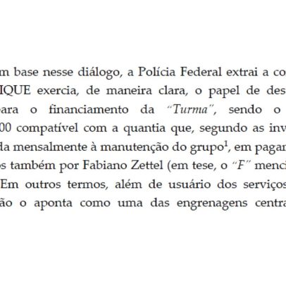 PF revela identidade de 'F' citado em mensagens do pai de Vorcaro