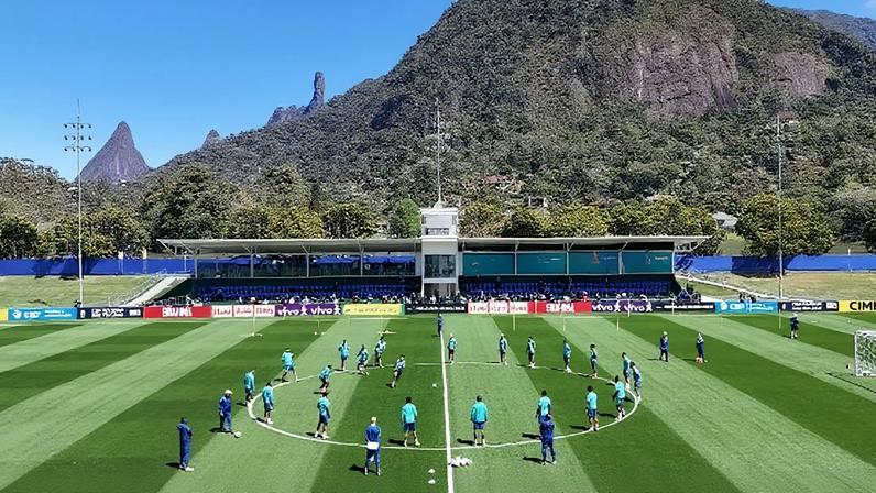 Treino da seleção brasileira na Granja Comary