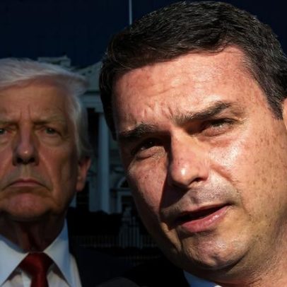 Flávio Bolsonaro ironiza pergunta sobre reunião com Trump
