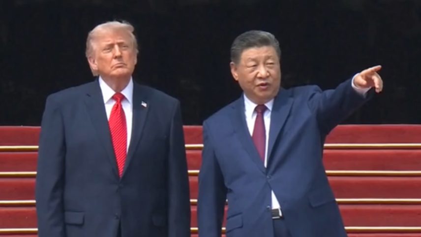 Trump e Xi Jinping, na China