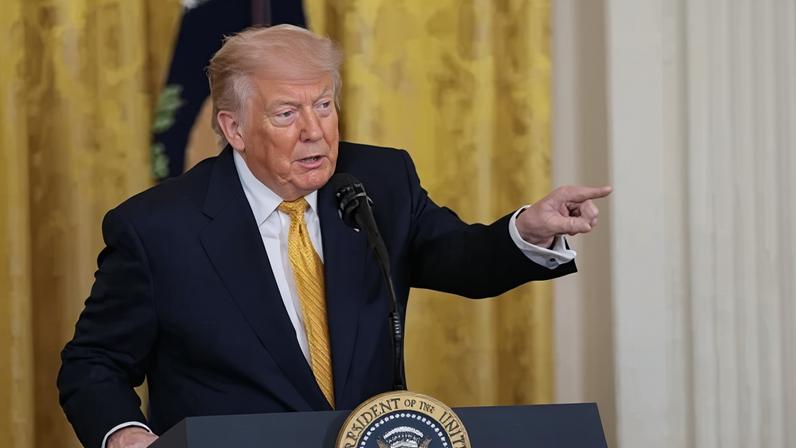 Presidente dos EUA, Donald Trump, em evento na Casa Branca em Washington, EUA, em 6 de maio de 2026