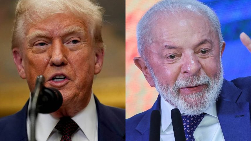 Donald Trump e Luiz Inácio Lula da Silva (Foto: REUTERS/Kent Nishimura e Adriano Machado)