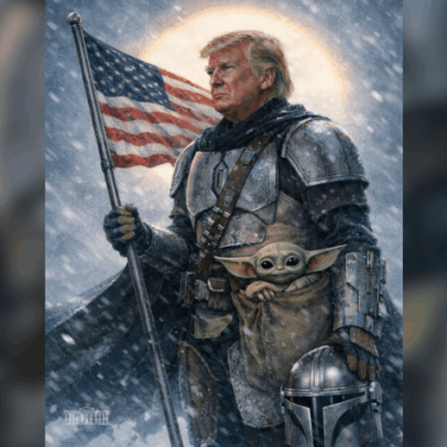 Casa Branca divulga imagem de Trump como herói de Star Wars