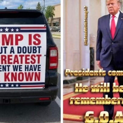 Trump republica posts que o chamam de melhor presidente de todos