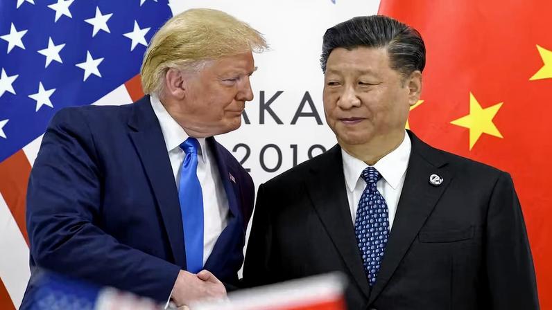 Trump e Xi — Foto: Susan Walsh/AP