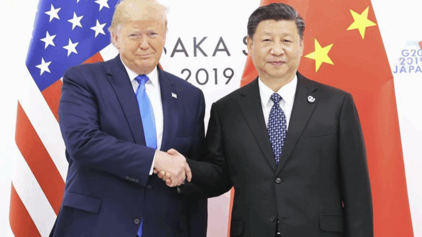 Na imagem, Trump e Xi Jinping durante encontro no Japão em 2019
