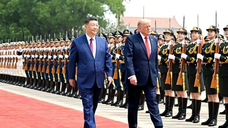 Na imagem, Xi Jinping e Trump, durante visita do norte-americano à Pequim