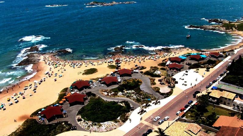 Vista aérea da Praia de Costa Azul
