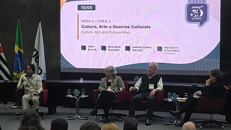 Fórum Unesp 50 anos; painel sobre cultura, arte e guerras culturais