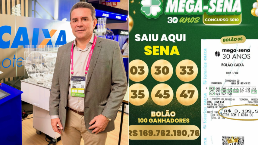 Empresário ganhou prêmio em bolão feito na própria lotérica