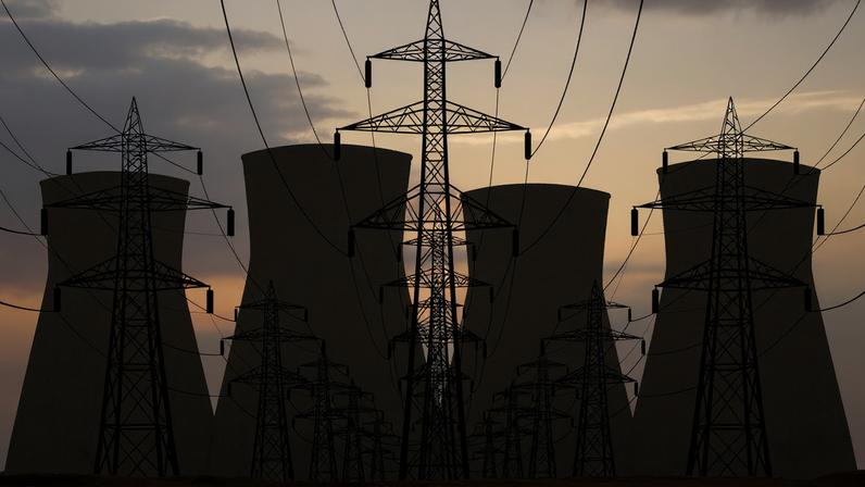 Imagem colorida de usina nuclear - Metrópoles
