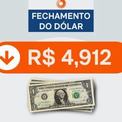 Dólar fecha em R$ 4,91, menor patamar desde início de 2024