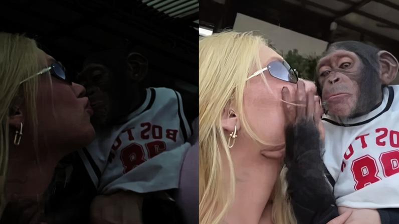 VÍDEO: Virginia Fonseca beija macaco durante passeio em Dubai e atitude gera polêmica
