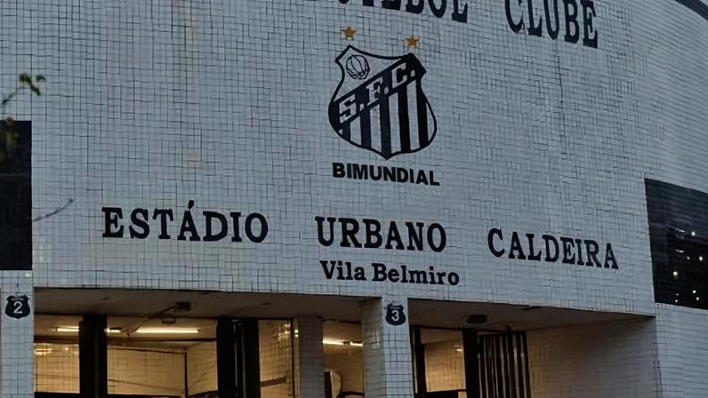 Vila Belmiro, estádio do Santos, antes de jogo contra o San Lorenzo na Sul-Americana