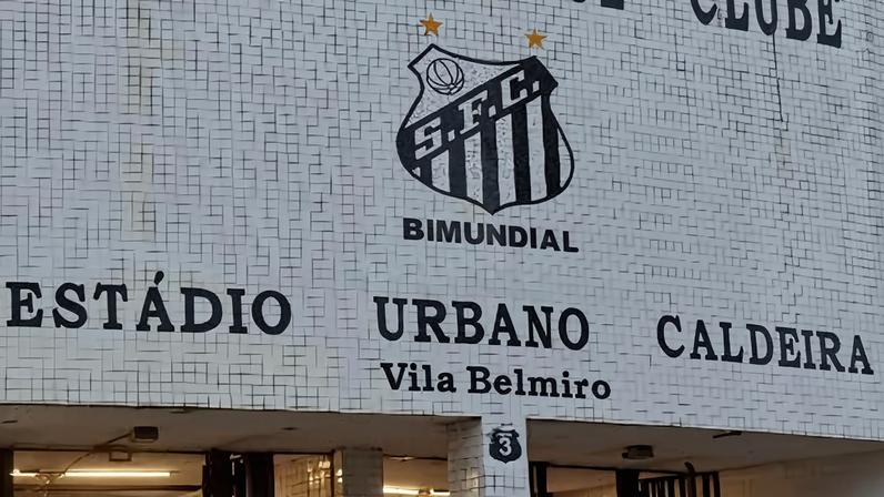 Vila Belmiro, estádio do Santos, antes de jogo contra o San Lorenzo na Sul-Americana