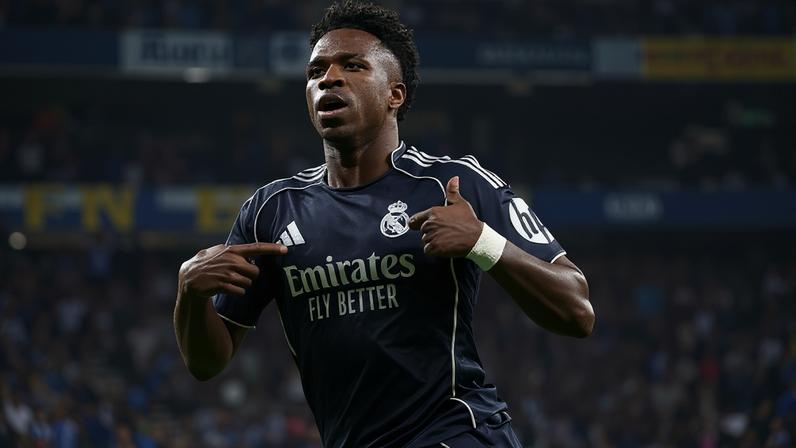Vini Jr. marca golaço pelo Real Madrid em jogo decisivo contra o Espanyol