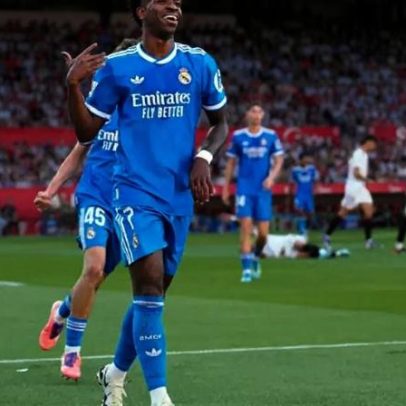 Vini Jr. faz gol e é eleito melhor em campo após término com Virginia