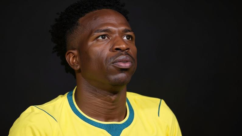 Vinícius Júnior em ação durante jogo entre Brasil e Croácia