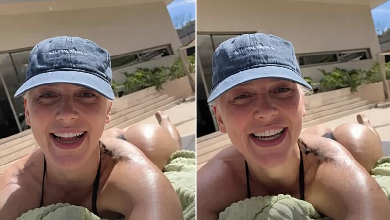 Virginia dá close no sol enquanto curte pagode após término