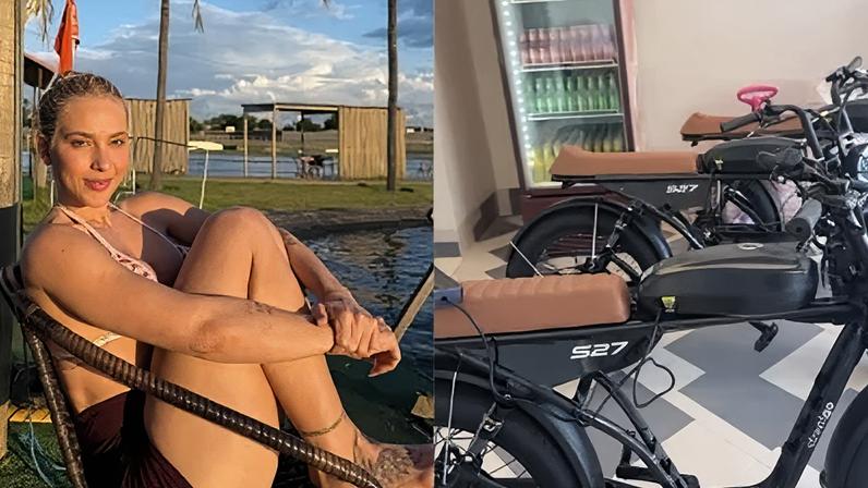 Virginia comprou quatro bicicletas elétricas para sua mansão