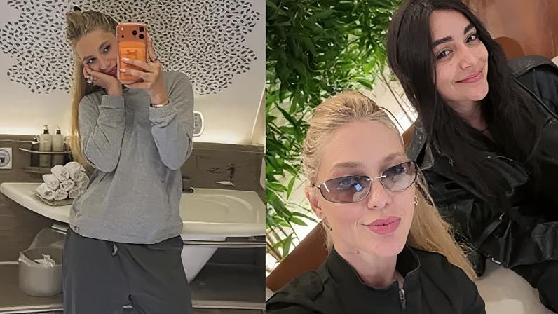 Virginia compartilhou imagem em avião ao voltar de Dubai para o Brasil