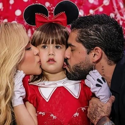 Virginia e Zé Felipe chegam e vão embora juntos da festa da filha