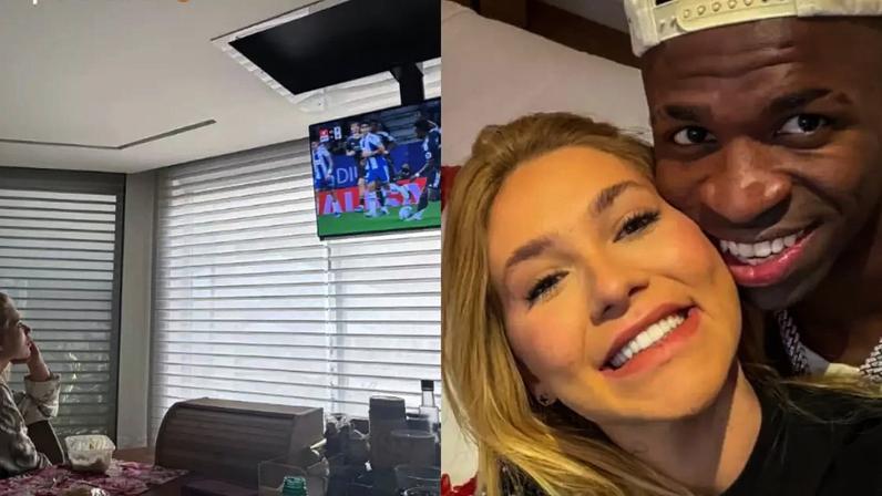 Virginia é clicada assistindo a jogo de Vini Jr em meio a rumores de término