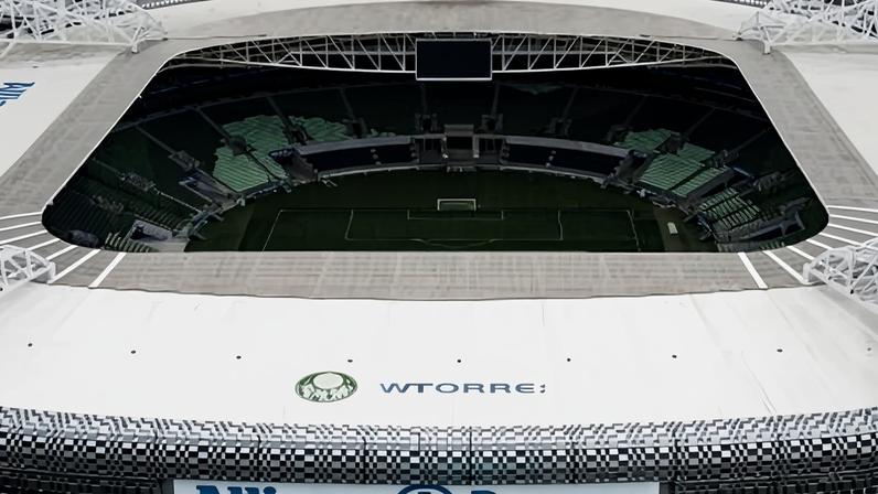 Vista aérea do Allianz Parque, estádio do Palmeiras
