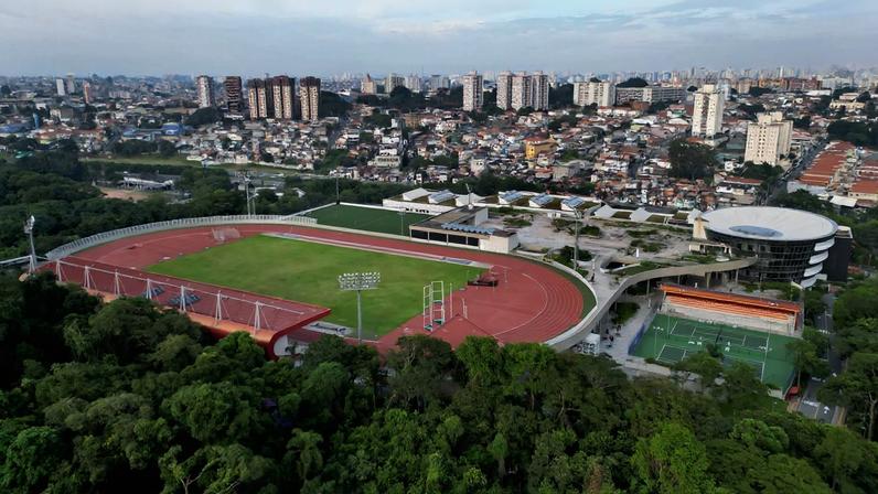 Vista aérea do CT Paralímpico