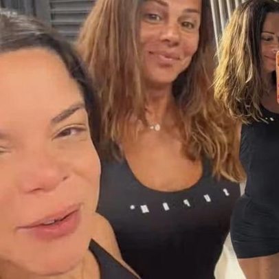 Viviane Araujo retoma treinos após viagem e brinca sobre perder quilinhos