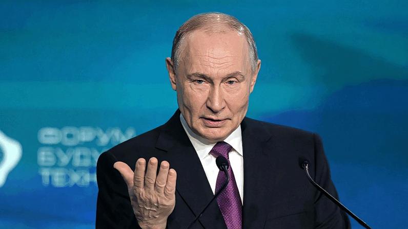 Vladimir Putin, presidente da Rússia; país lançou mais de 400 drones contra a Ucrânia nesta 6ª feira (1º.mai.2026)