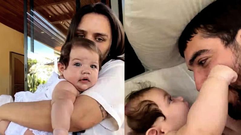 Rafa Kalimann e Nattan encantam a web com cliques fofos ao lado de Zuza — Foto: Reprodução/Instagram