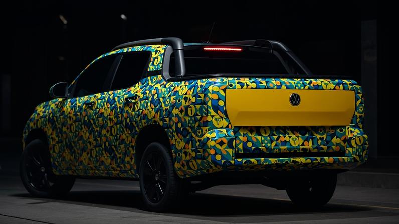 Volkswagen Tukan 2027 - tampa da caçamba — Foto: Divulgação
